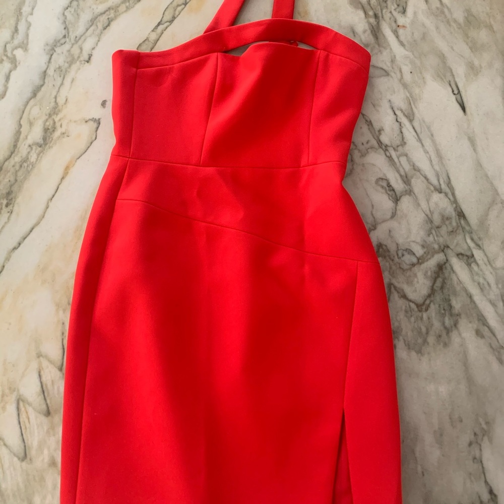 Brand new BCBG Red One Shoulder Dress